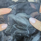 Sheer Embroidered Netting in Black