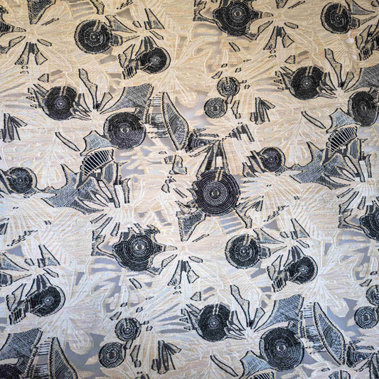 Floral Jacquard Organza