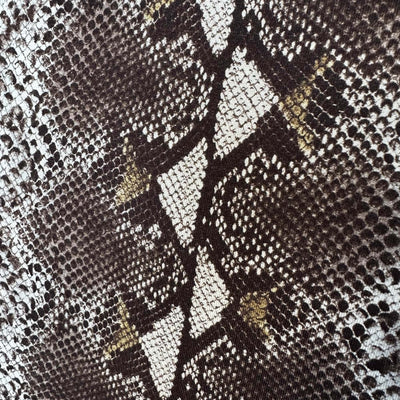 Brown Snake Print Knit