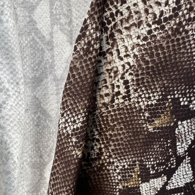Brown Snake Print Knit