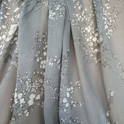 Grey and Ivory Floral