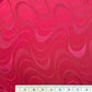 Viscose Jacquard Blend with Flowing Motif in Red