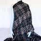 Double-Faced Plaid Knit with Polka Dot Tulle